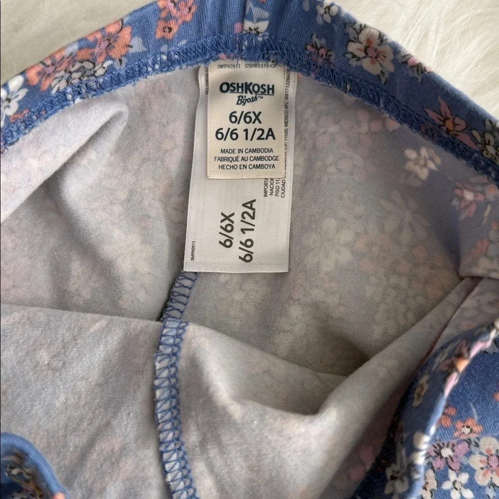 OshKosh B'gosh Floral Print Blue Leggings
